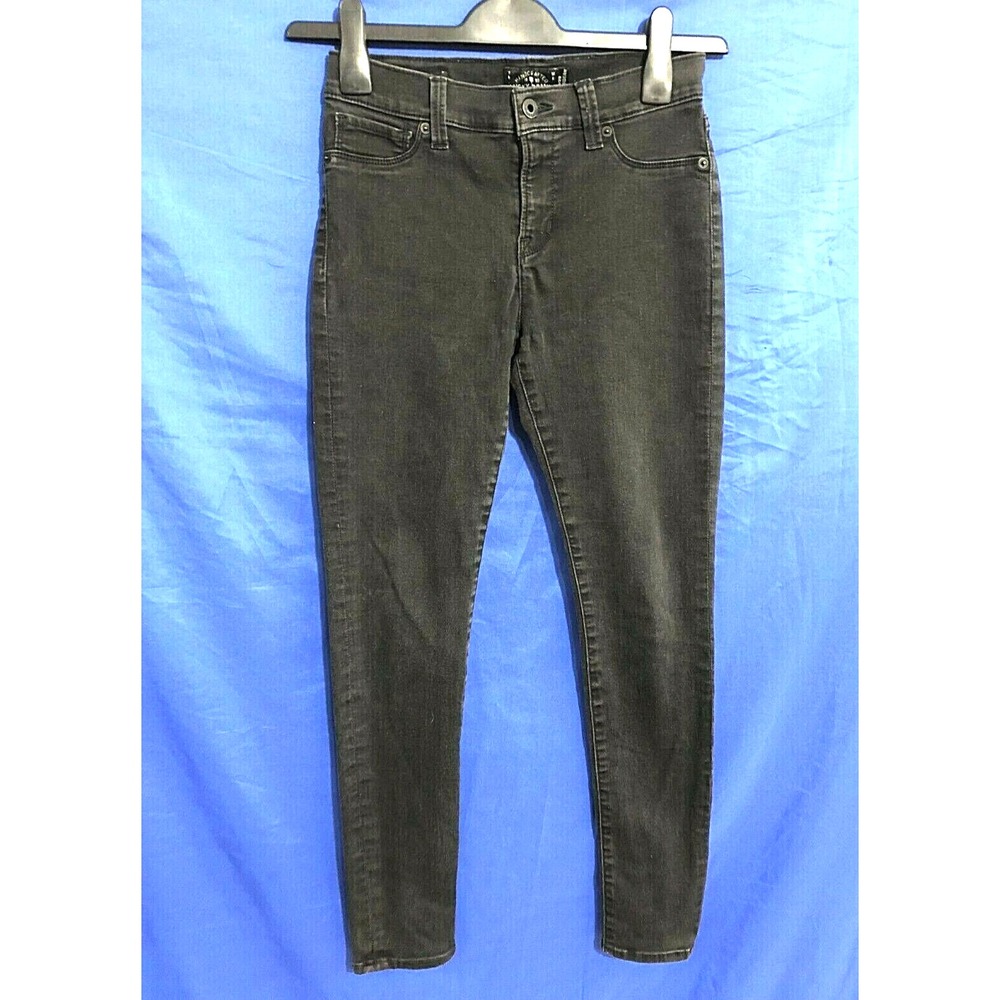 LUCKY BRAND Women's BROOKE LEGGINGS JEGGING BLACK Denim Jeans Back Pockets 6/28